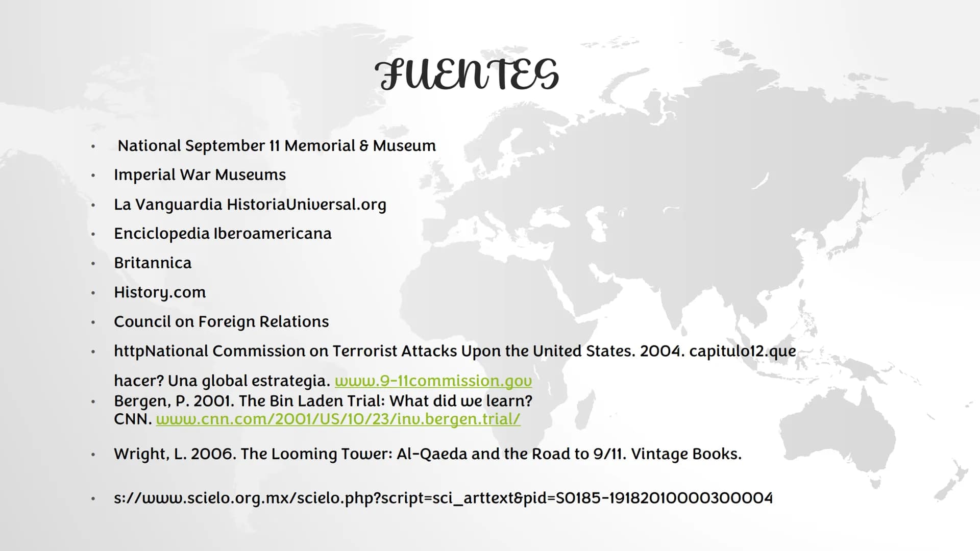 ATENTADO DE
LAS TORRES
GEMELAS DESCRIPCIÓN
El 11 de septiembre de 2001, 19 terroristas de Al-Qaeda secuestraron cuatro aviones comerciales
I
