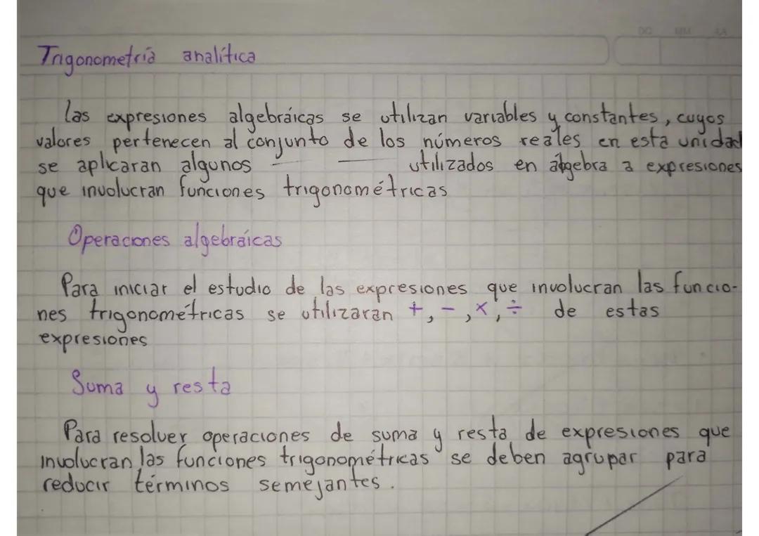 Trigonometría Analítica 