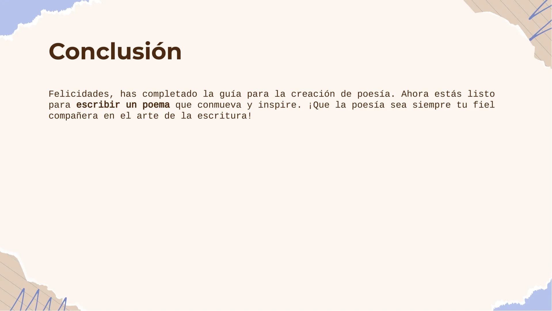 пос
Guía para la creación
de poesía: Cómo
escribir un poema *
Introducción
Bienvenidos a la guía para la creación de poesía. Aprenderás cómo