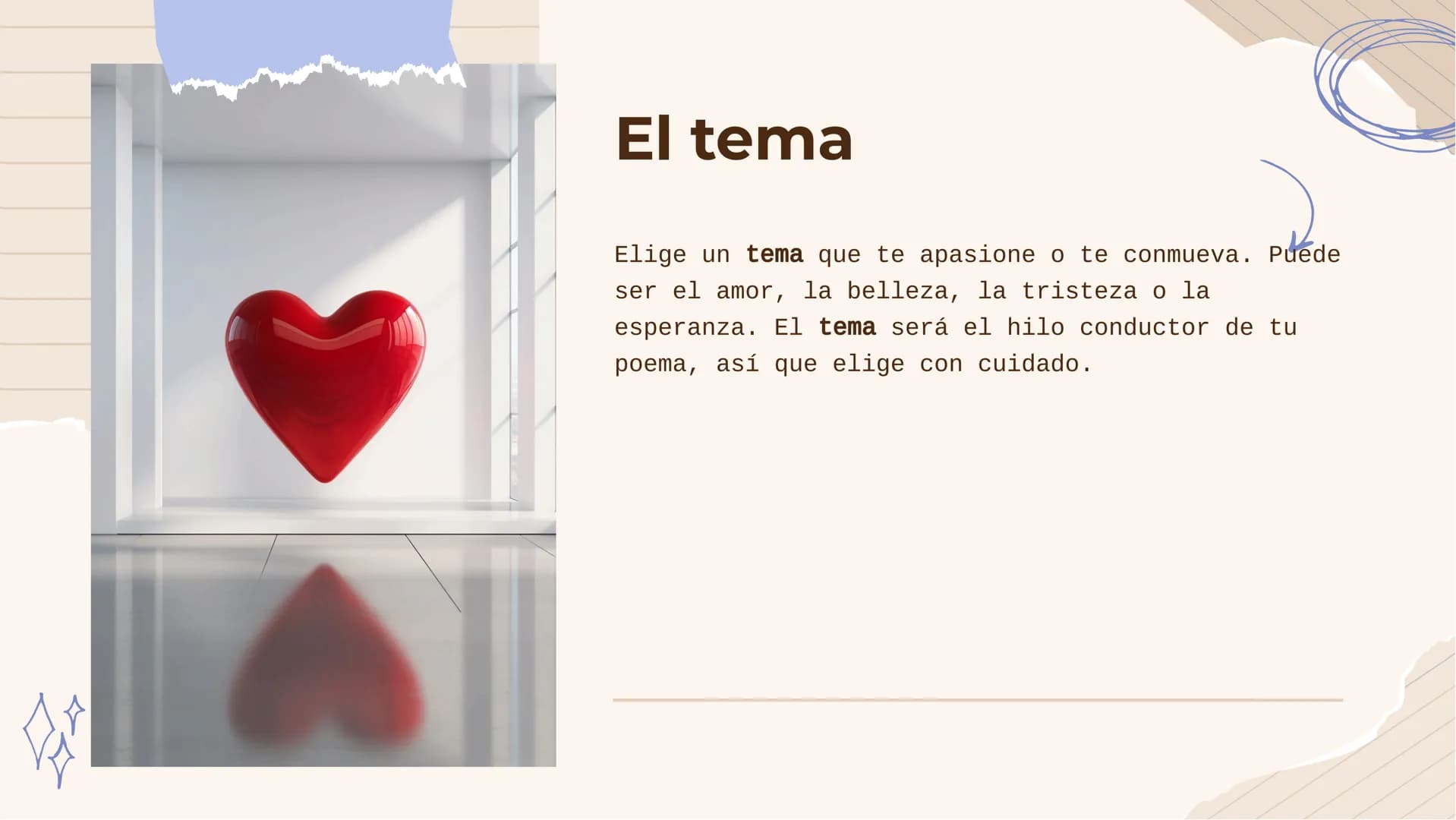 пос
Guía para la creación
de poesía: Cómo
escribir un poema *
Introducción
Bienvenidos a la guía para la creación de poesía. Aprenderás cómo