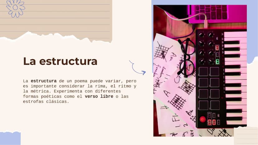 пос
Guía para la creación
de poesía: Cómo
escribir un poema *
Introducción
Bienvenidos a la guía para la creación de poesía. Aprenderás cómo