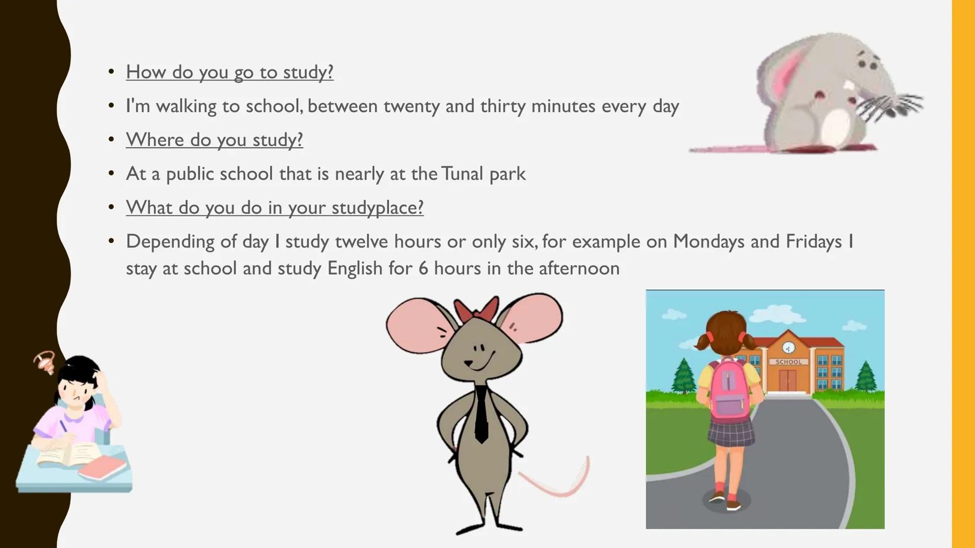 PRESENTACIÓN SOBRE
ACTIVIDADES
COTIDIANAS, AA1-EVO3

• ESTUDENT'S NAME: YATE RUGE ANGIE NICOLL
• COURSE'S NAME: ENGLISH DOES WORK- LEVEL 3
•