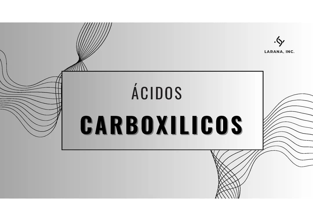 Ácidos carboxilicos 