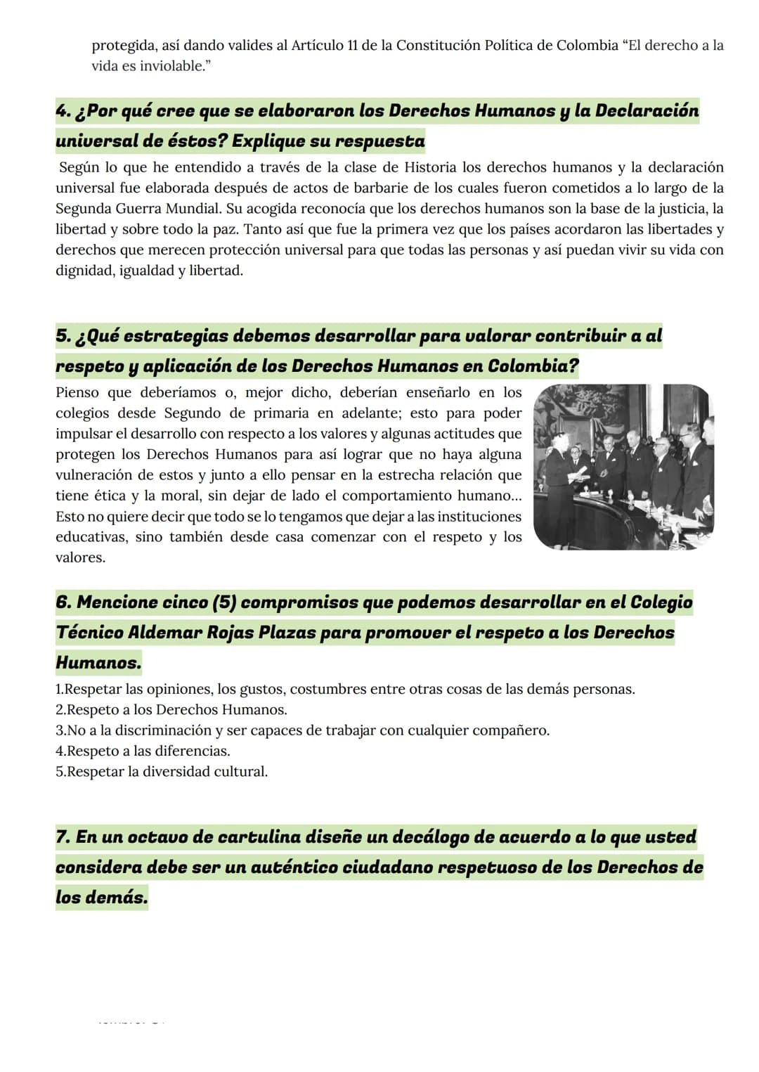 Ética y Derechos
Humanos
1.Explique o determina con sus propias palabras que son los Derechos
Humanos
Los derechos humanos principalmente so
