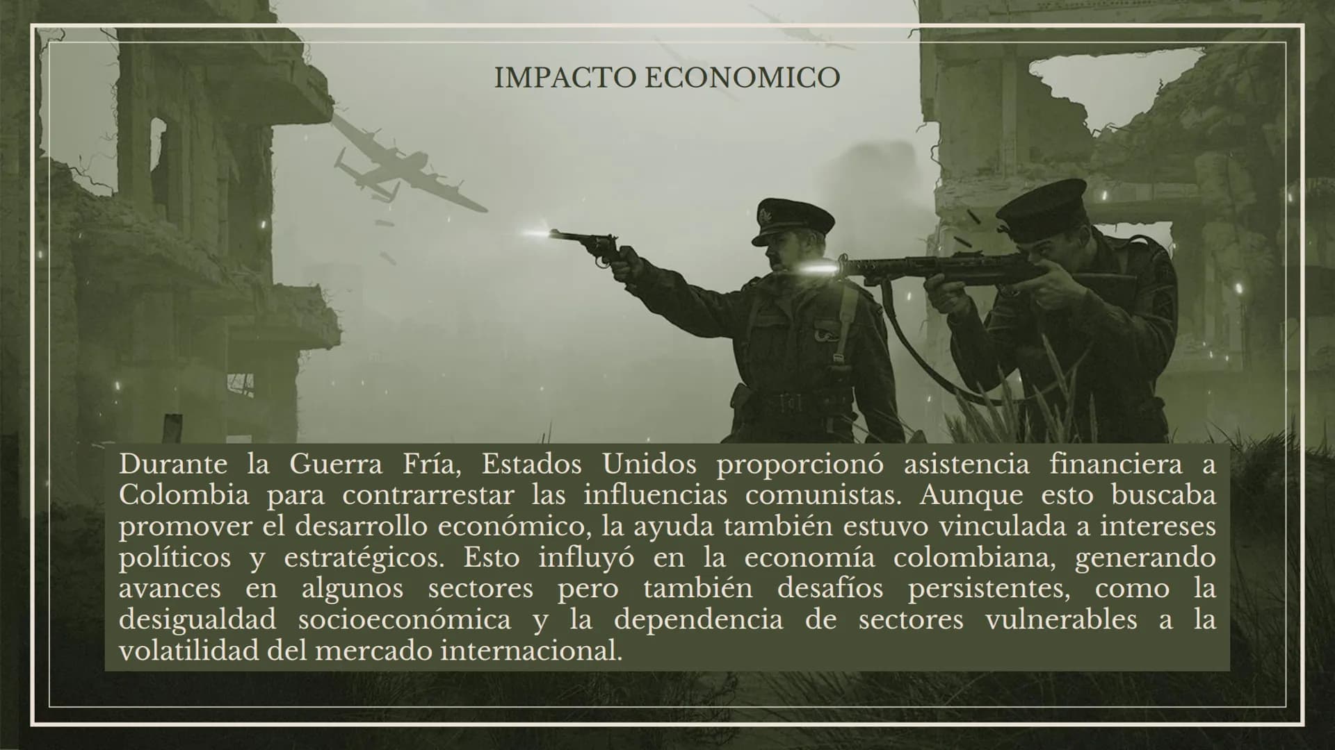 Fio Pio
Pau
Kami
Guerra Fria
Efectos En Colombia ¿Que fue la
guerra fría?
fue un período de tensión y competencia entre
Estados Unidos y la 
