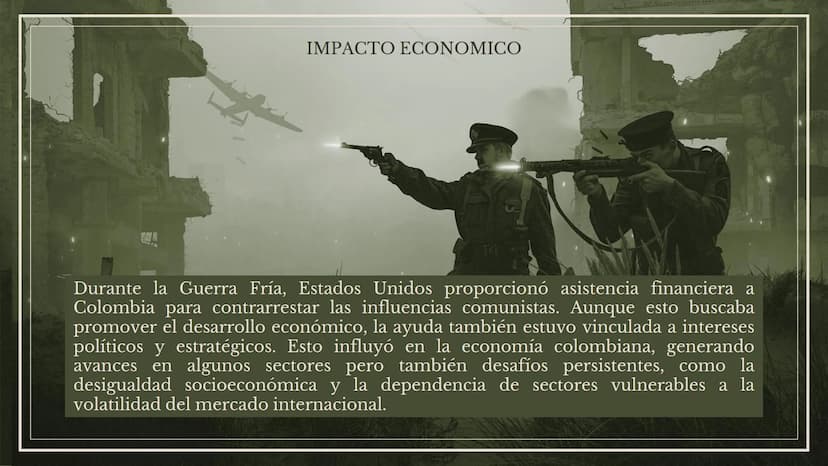 Fio Pio
Pau
Kami
Guerra Fria
Efectos En Colombia ¿Que fue la
guerra fría?
fue un período de tensión y competencia entre
Estados Unidos y la 