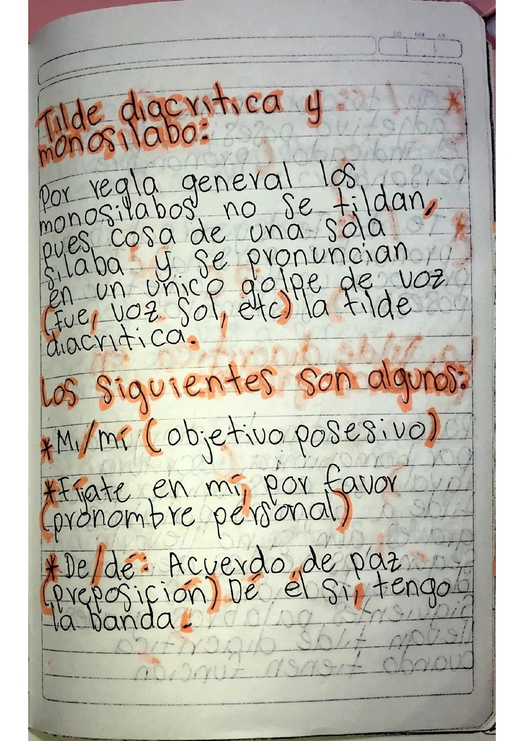 La Tilde Diacrítica y su Uso en los Monosílabos
