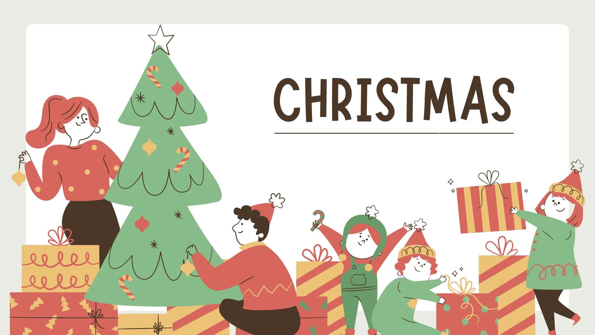 eeeee
еееее
CHRISTMAS
Д
ㅁ
ㅁㅁ
B
m WHERE'S COME FROM?
2;
Christmas is a holiday that is
celebrated around the world.
This special celebration 