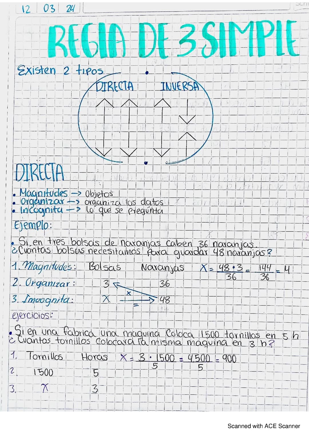 Regla de tres simple