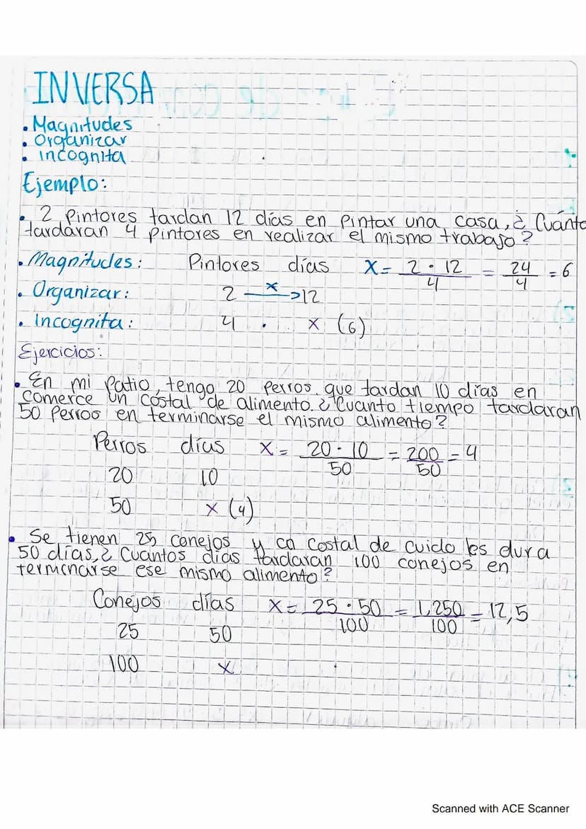 12
03 24
Scri
REGIA DE 3 SIMPLE
Existen 2 tipos
DIRECTA INVERSA
DIRECTA
Magnitudes
objetos
Organizar organiza los datos
Incognita
-> lo que 