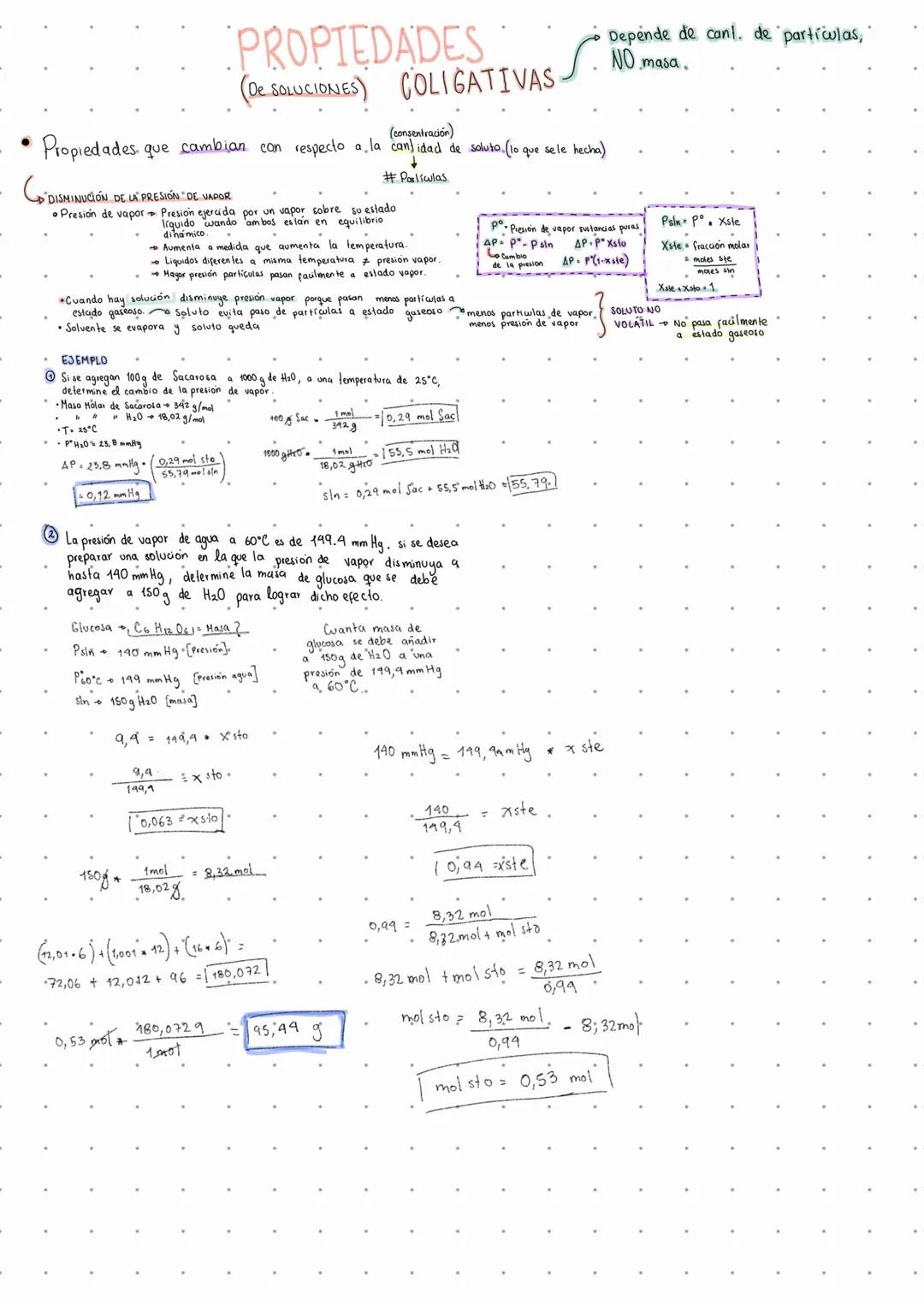 # PROPIEDADES
## (DE SOLUCIONES) COLIGATIVAS

(consentración)
*   Propiedades que cambian con respecto a la cantidad de soluta. (lo que sele