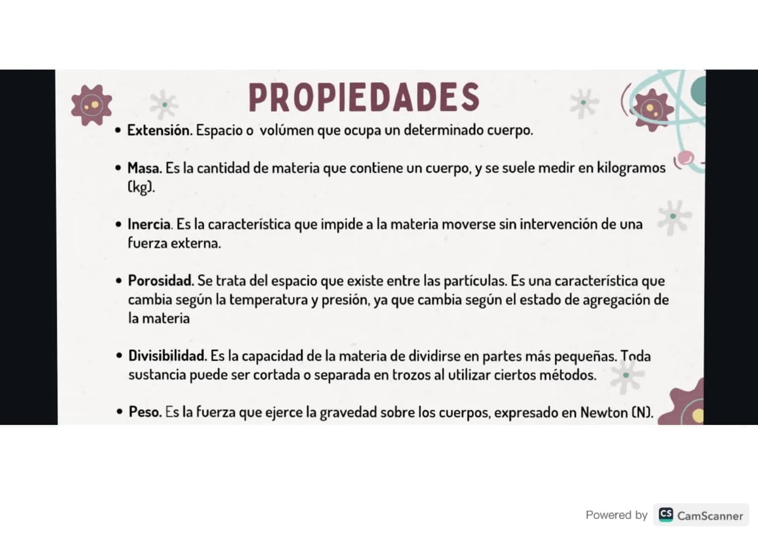 K
QUÉ ES
La materia es todo aquello que ocupa una parte
observable del espacio y tiene una cierta cantidad
de energía asociada. Esto hace qu