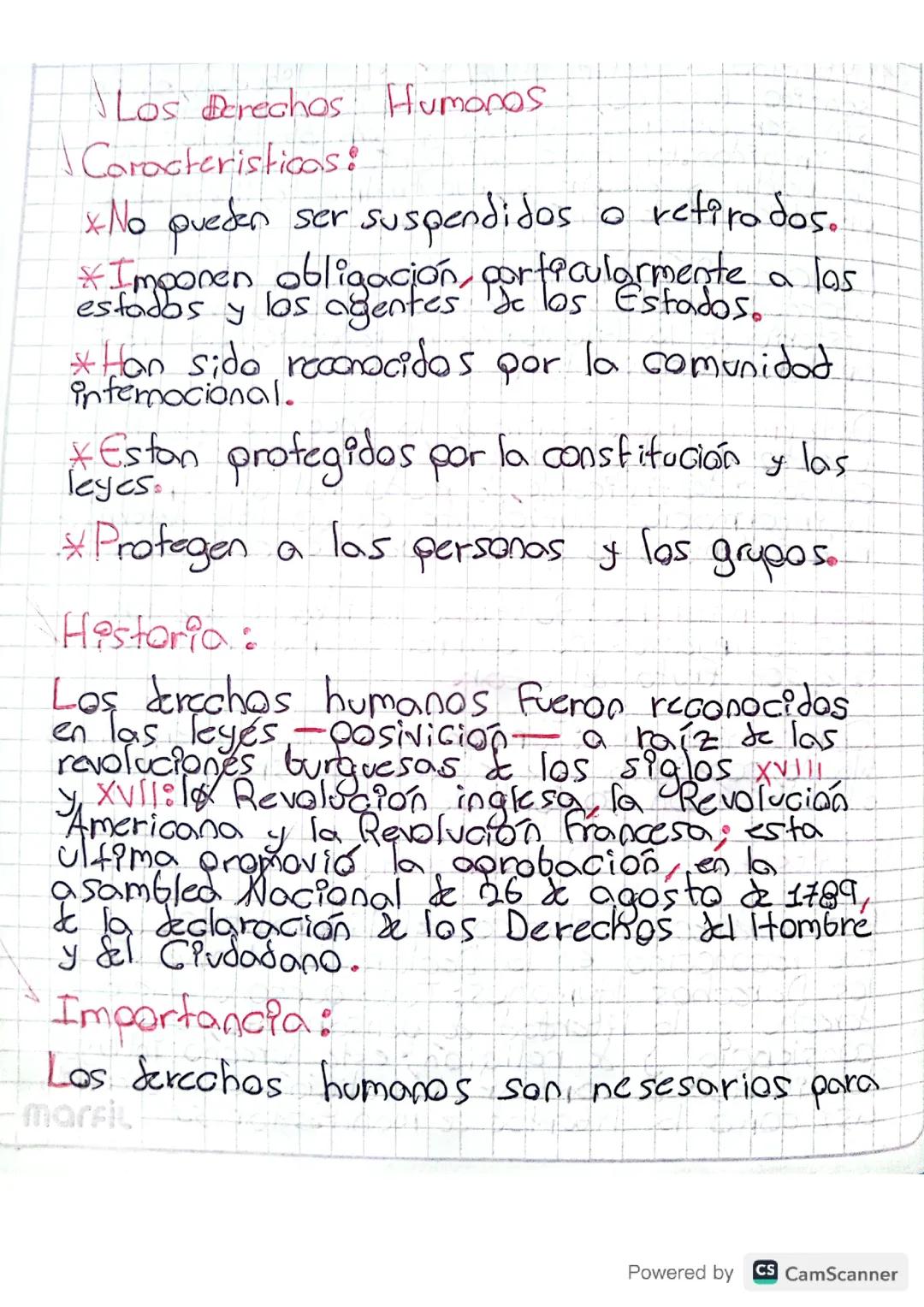 Los derechos humanos 