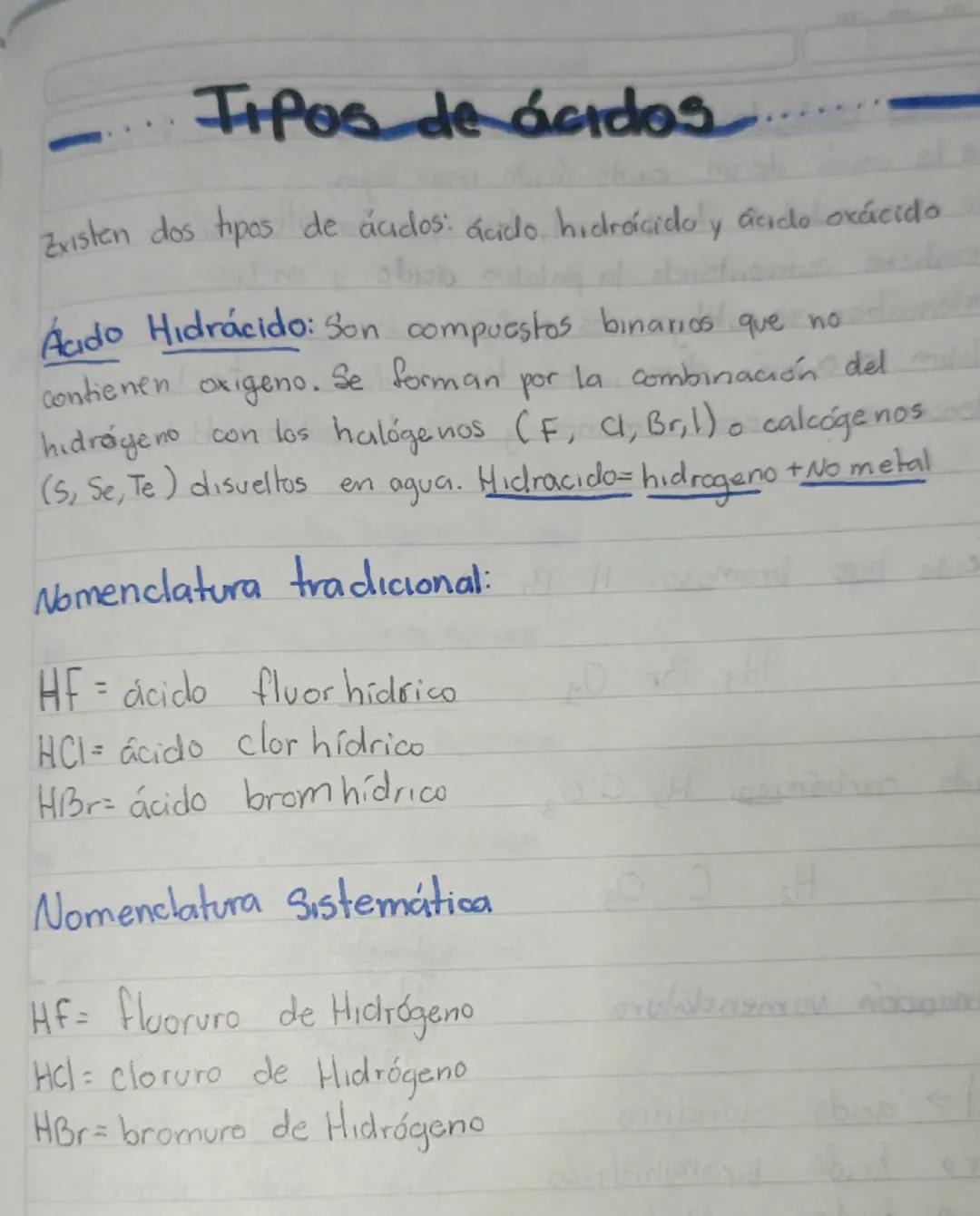 Acidos
●los ocidos son sustancias puras que, en disolucion acrosa,
Poseen un
Sabor
agrie
●Producen iones H+, que es constituyente espacial
t
