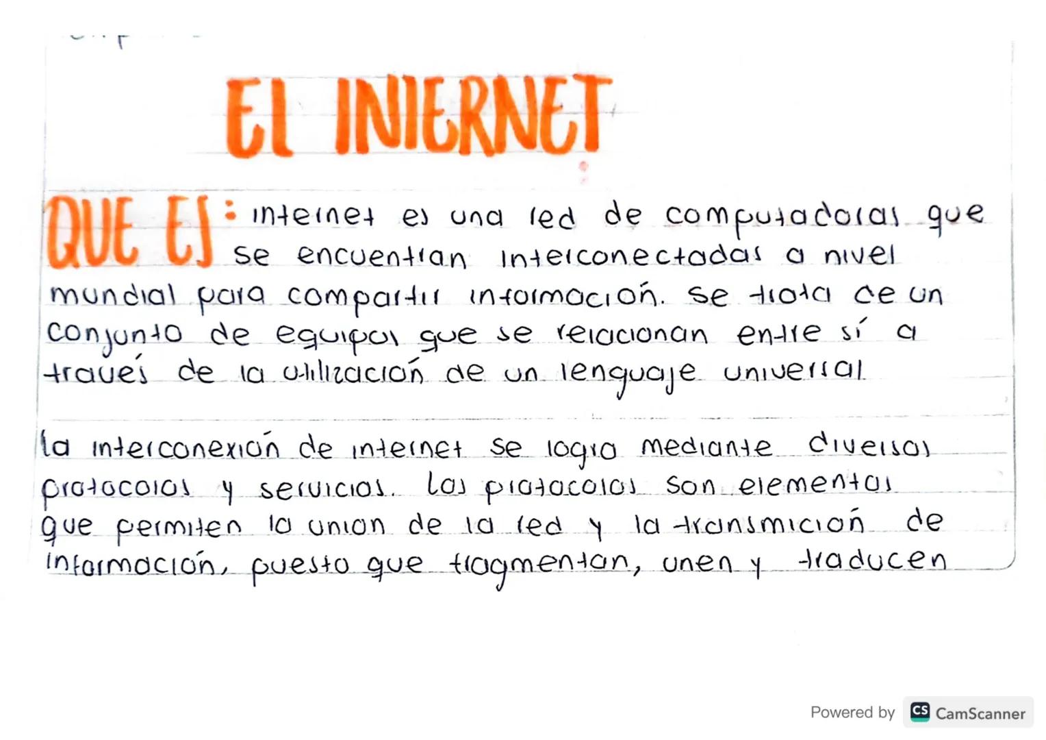 QUE ES
EL INTERNET
• internet es una led de computadoras que
Se encuentran Interconectadas a nivel
mundial para comparter informacion. Se tr