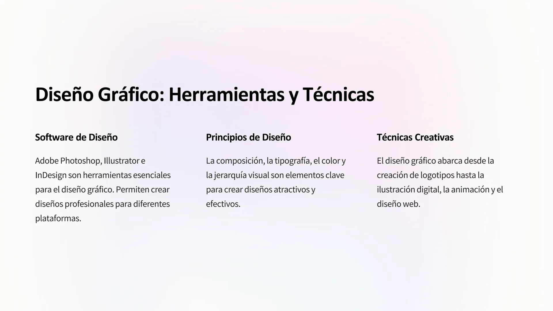 Arte y Medios Digitales
Digitales
Explora el mundo del arte digital, donde la creatividad se fusiona con la
tecnología para crear experienci