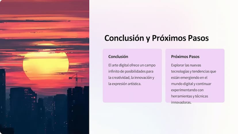 Arte y Medios Digitales
Digitales
Explora el mundo del arte digital, donde la creatividad se fusiona con la
tecnología para crear experienci