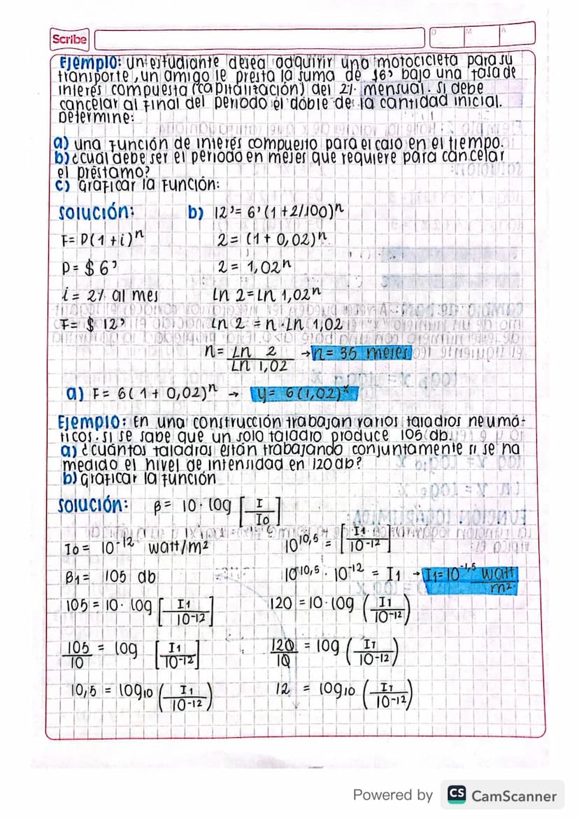 funciones exponenciales
una función de la Forma y = c. at con c>0,y >1, tes una
variable y se le llama Función exponencial creciente. La
grá