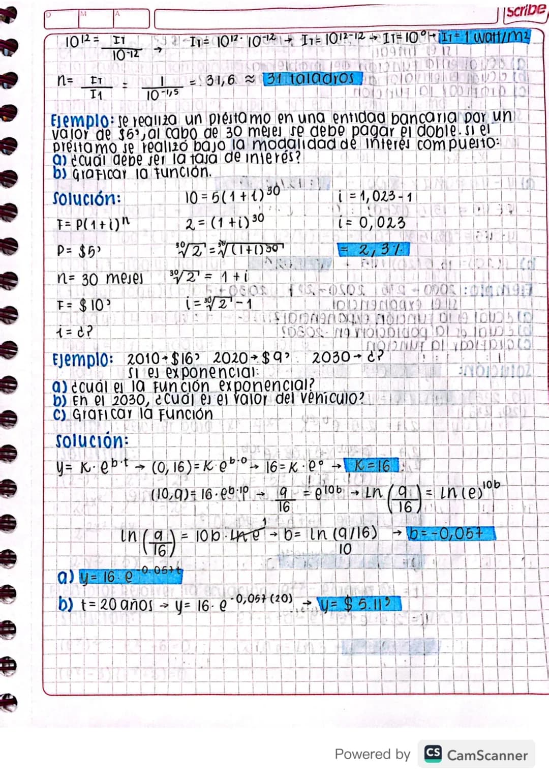 funciones exponenciales
una función de la Forma y = c. at con c>0,y >1, tes una
variable y se le llama Función exponencial creciente. La
grá