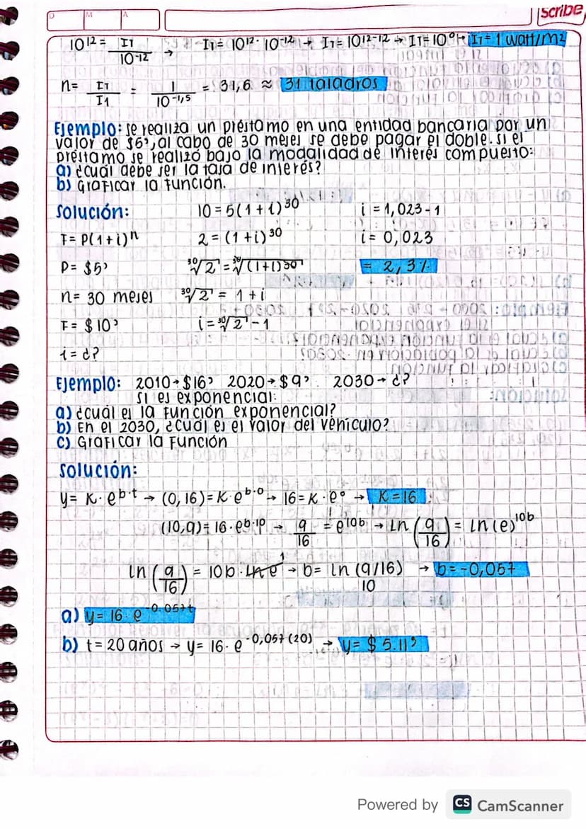 funciones exponenciales
una función de la Forma y = c. at con c>0,y >1, tes una
variable y se le llama Función exponencial creciente. La
grá