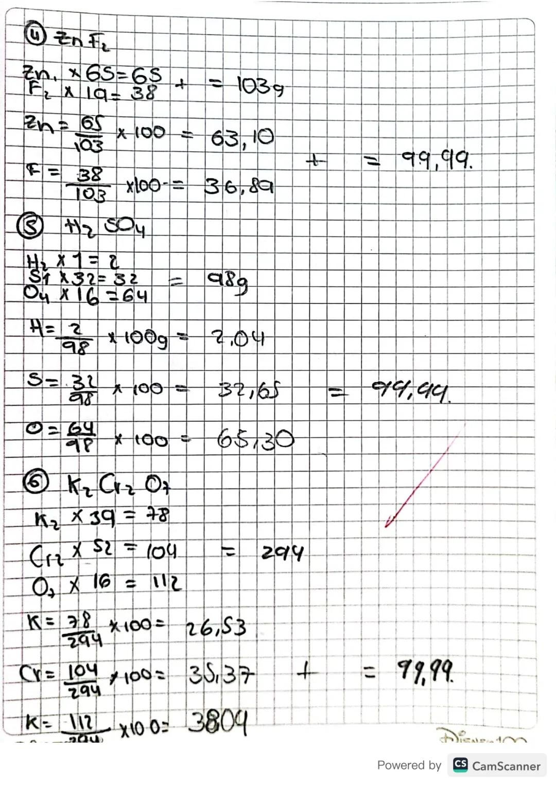 # Composición

# Centesimal

① buscar el Peso molecular: K2CO3

K₂x 39=78g
C x 12=12g
O₃ x 16=48g
+ = 138g

K=$\frac{78}{138}$ x 100= 56,52%