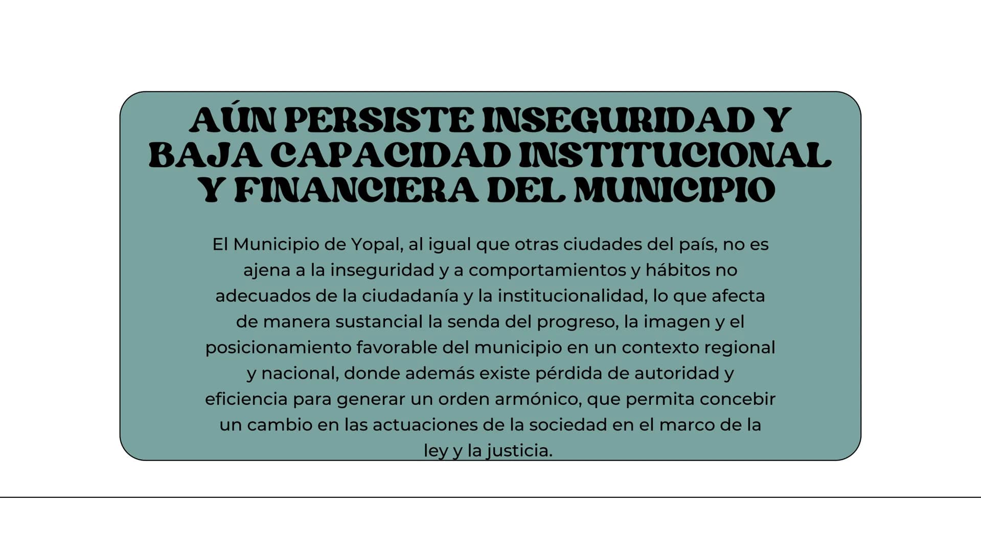 ALEJANDRA SIERRA
PLAN DE DESAROLLO
H H
)(
MUNICIPAL DE
YOPAL YOPAL
Yopal, municipio capital del departamento de Casanare, goza de
una posici
