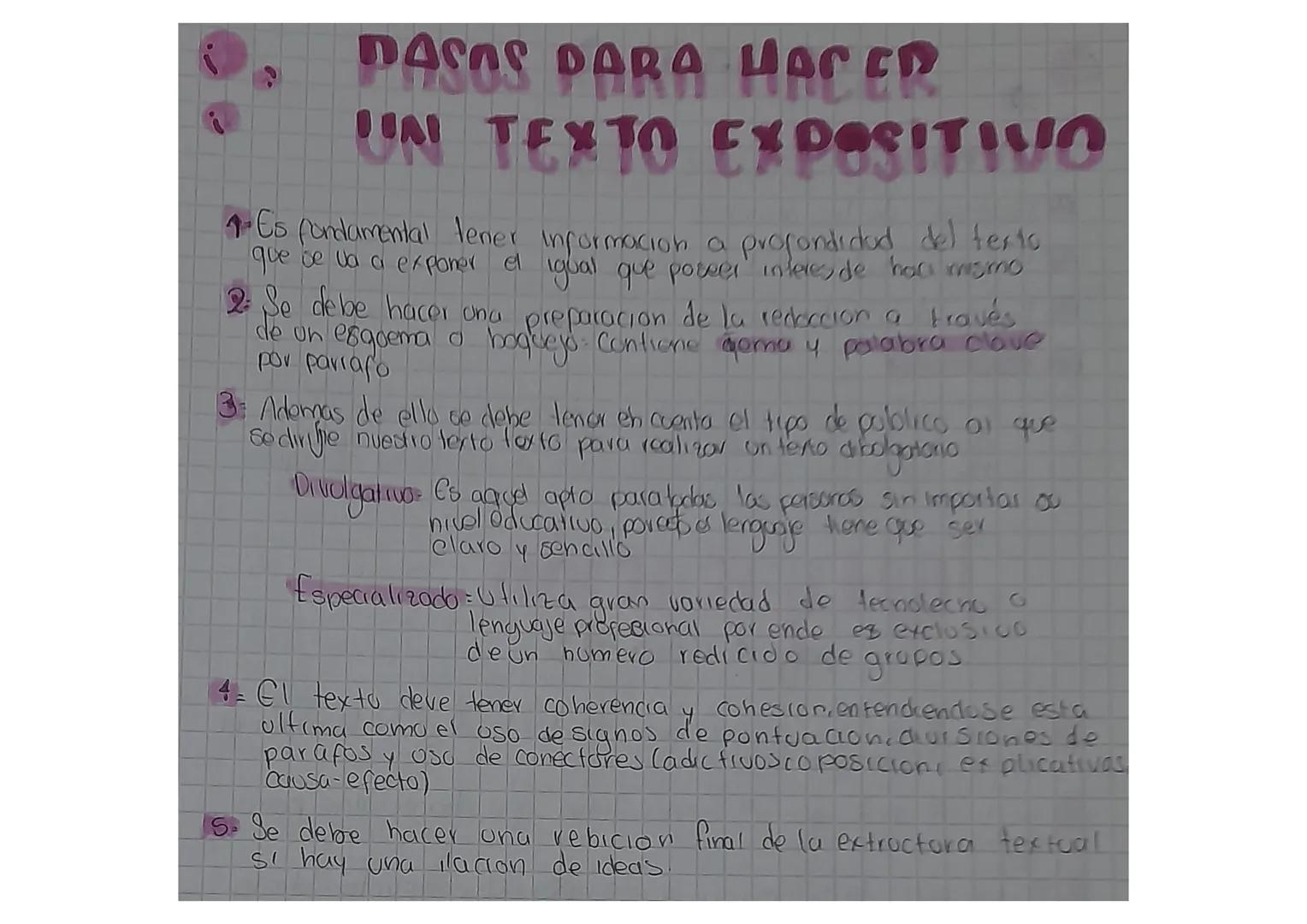 PASOS PARA HACER
UN TEXTO EXPOSITIVO
Es fondamental tener informacion a profondidad del texto
que se va a exponer el igual que poseer intere
