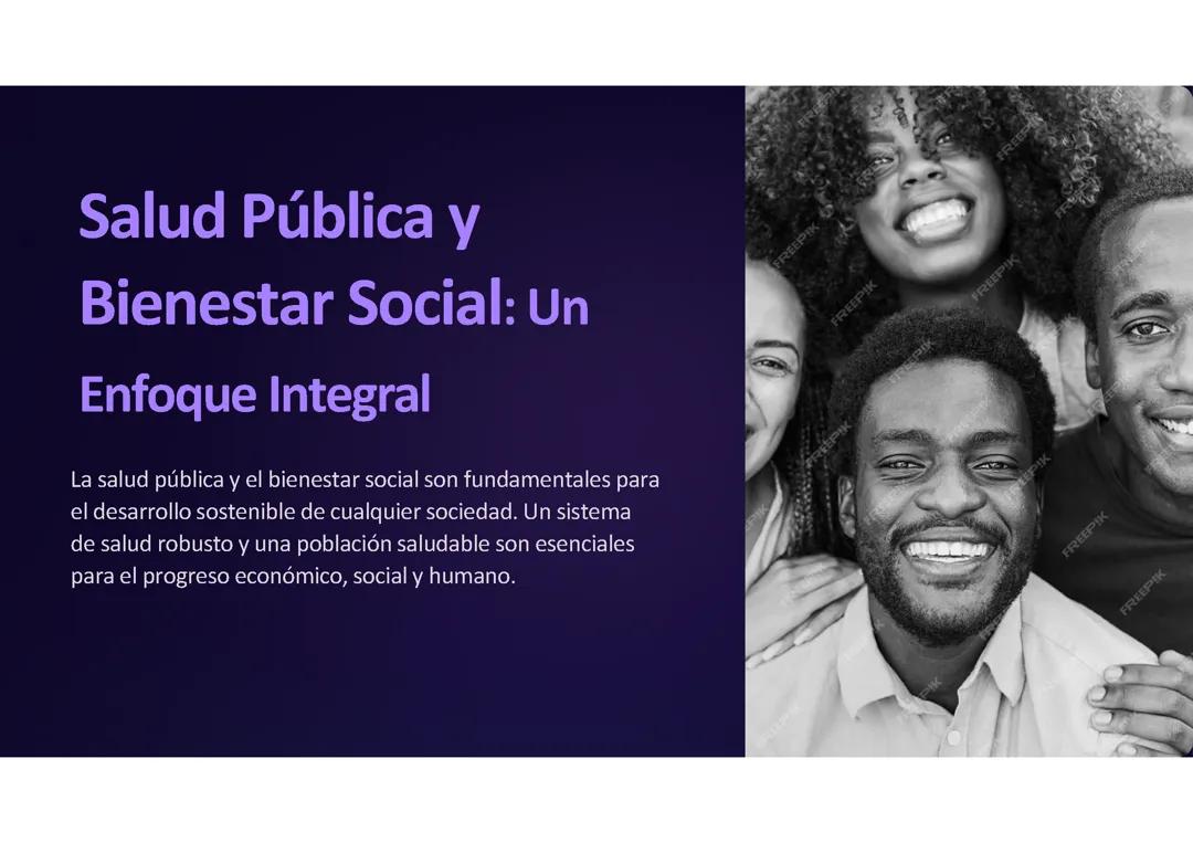 Salud Pública: Factores Sociales y Políticas para el Bienestar