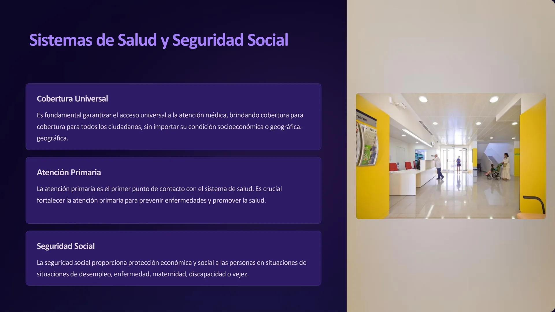 Salud Pública y
Bienestar Social: Un
Enfoque Integral
La salud pública y el bienestar social son fundamentales para
el desarrollo sostenible