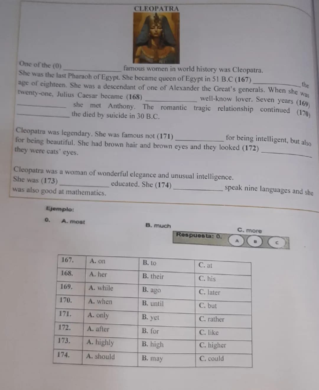 Texto de inglés  tipo icfes 