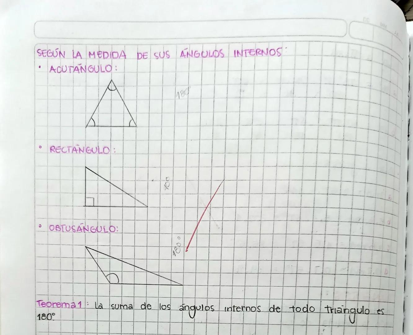 TRIANGULOS
Los trángulos se clasifican según la medida de sus lados com
según la medida de sus
Utos interiores.
Singulos
SEGUN LA MEDIDA DE 