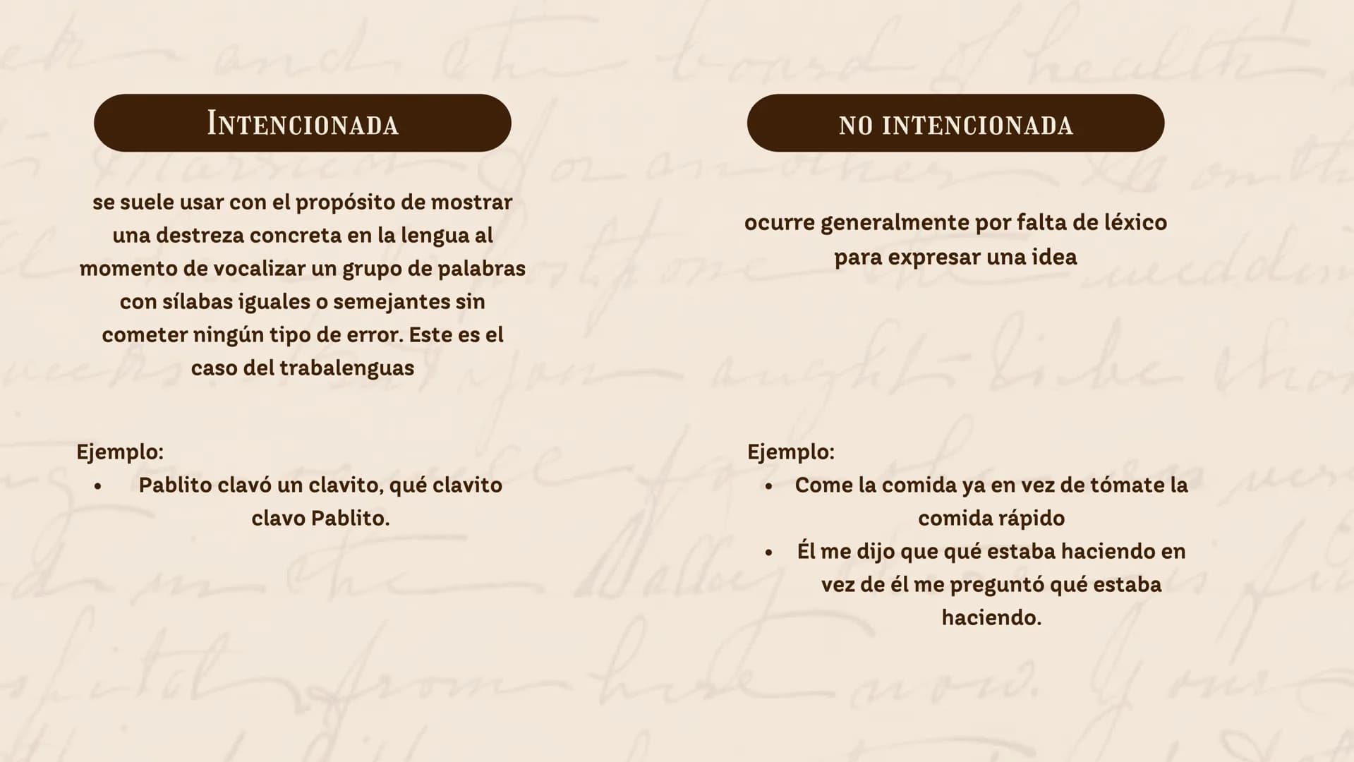 Ma
ERRORES
EN LA
ESCRITURA
Wally ther
ру
now. 01 Introducción
202
02
Falta de vocabulario
ÍNDICE
03 Uso de las tildes
50
04
Cacofonía
吧 INTR