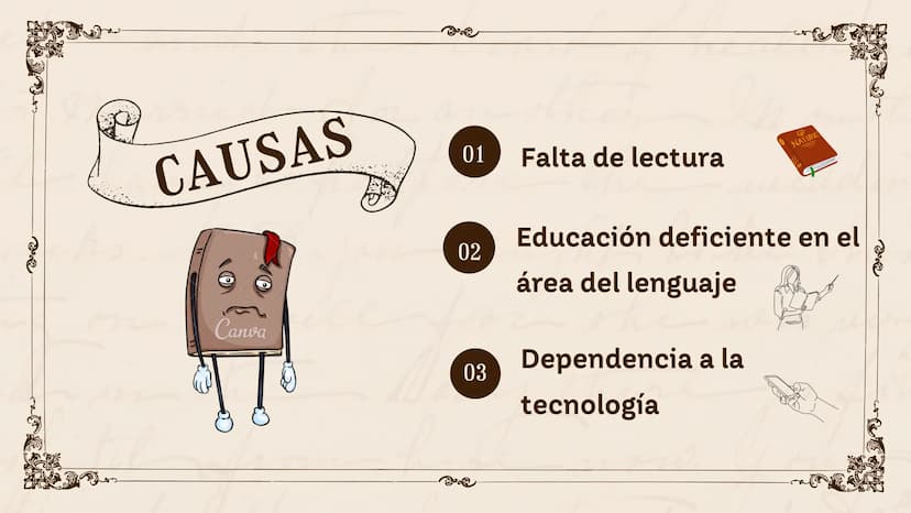 Ma
ERRORES
EN LA
ESCRITURA
Wally ther
ру
now. 01 Introducción
202
02
Falta de vocabulario
ÍNDICE
03 Uso de las tildes
50
04
Cacofonía
吧 INTR