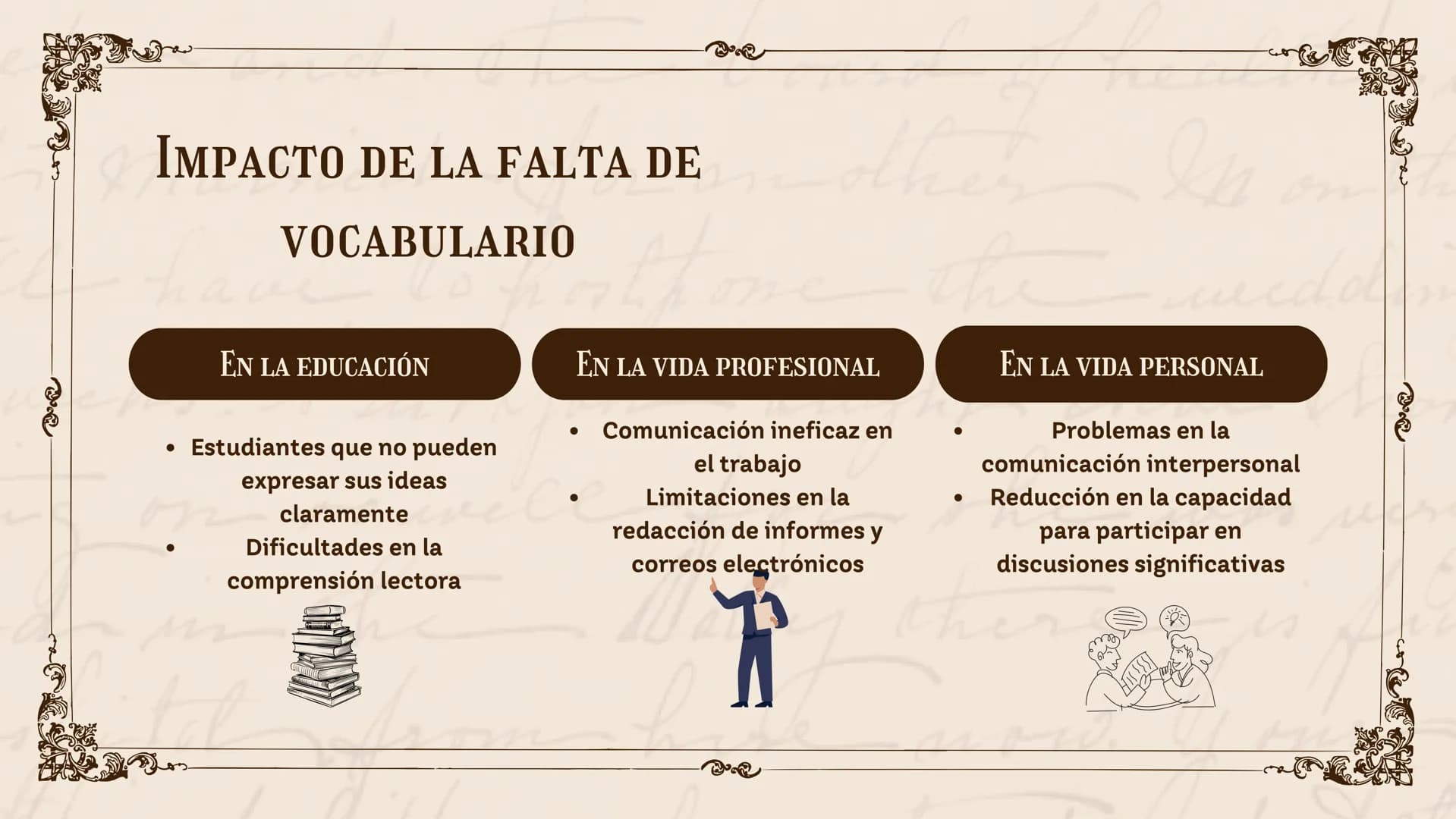 Ma
ERRORES
EN LA
ESCRITURA
Wally ther
ру
now. 01 Introducción
202
02
Falta de vocabulario
ÍNDICE
03 Uso de las tildes
50
04
Cacofonía
吧 INTR