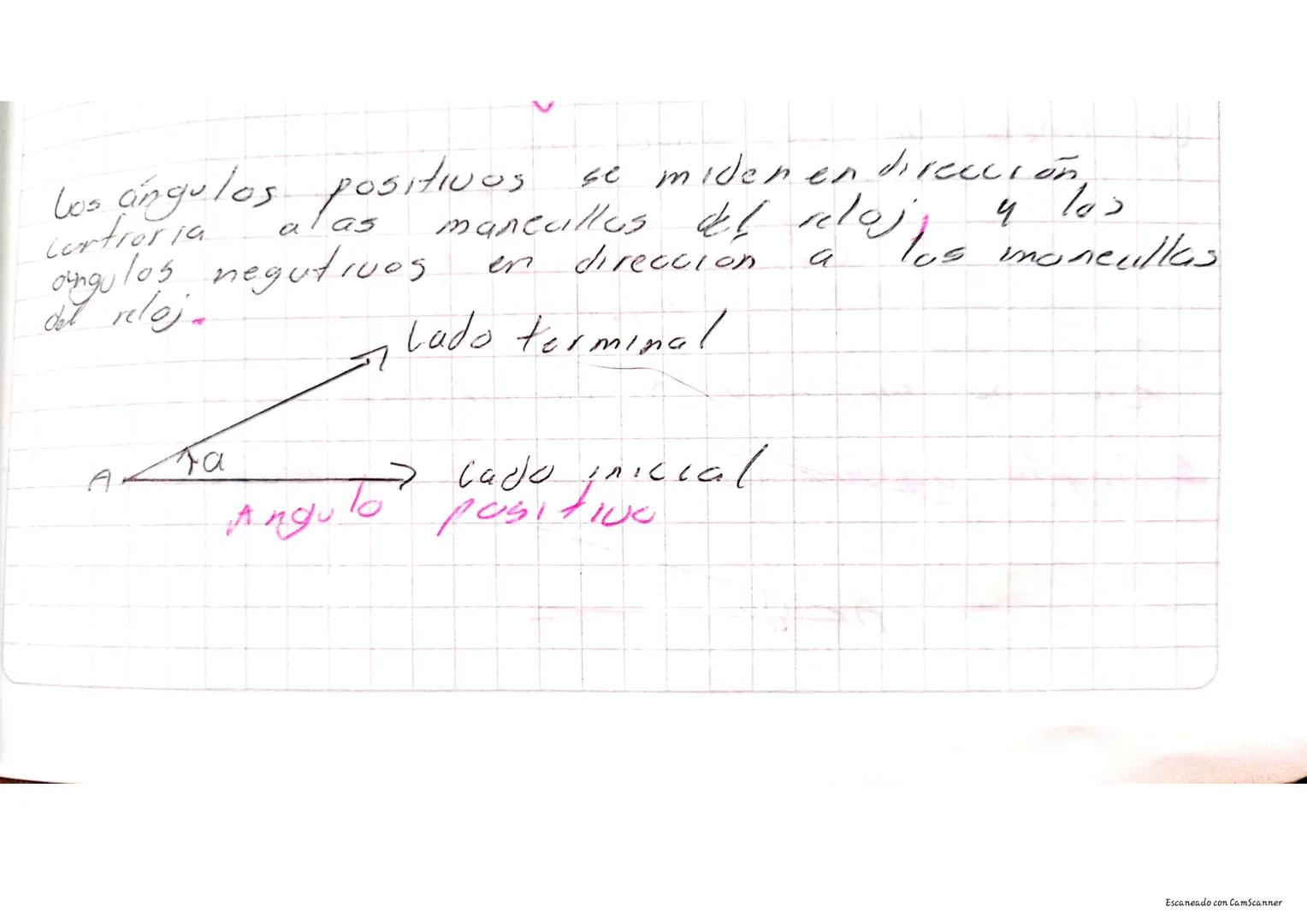 16
18
clasificación de 105
Angulos
Segun to amplitud se clasificar en
i
1
Angulo agudo es el que mide. Je 90°
meros
(90 grados)
Escaneado co