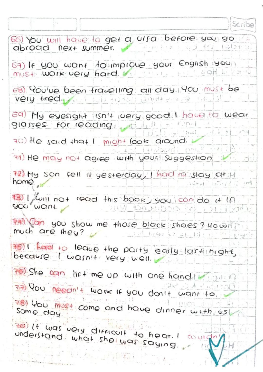 (51) Pupils must speak only English at their English
lessons.
52) The lecturer mentioned the name of the town
Several times, but unfortunate