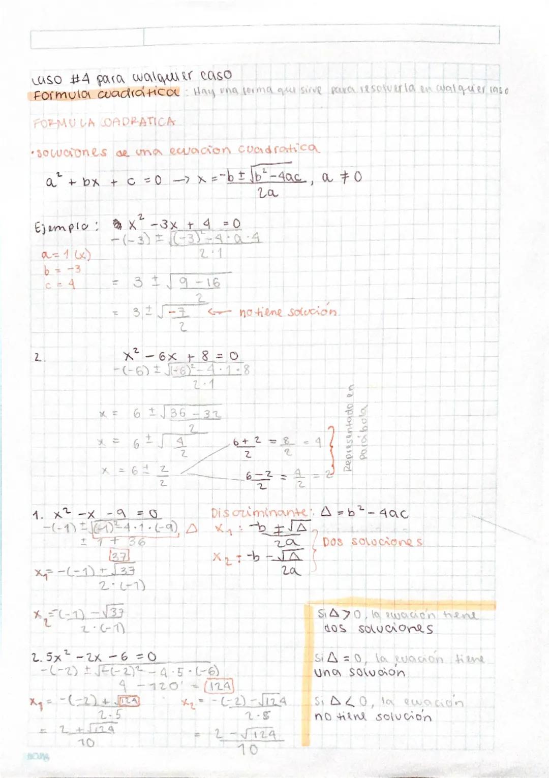Fórmula cuadrática 