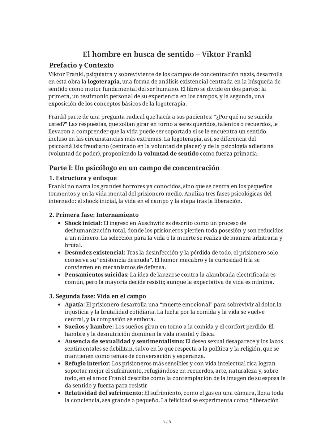 El hombre en busca de sentido - Viktor Frankl
Prefacio y Contexto
Viktor Frankl, psiquiatra y sobreviviente de los campos de concentración n