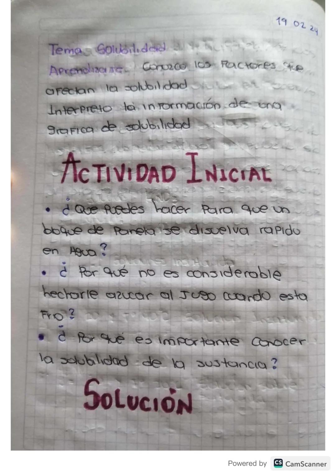 190224
.
Tema Solubilidad
y
Aprenoliza Conozco los Factores Re
afectan la solubilidad
Interpreto to información de ong
grafica de solubilida