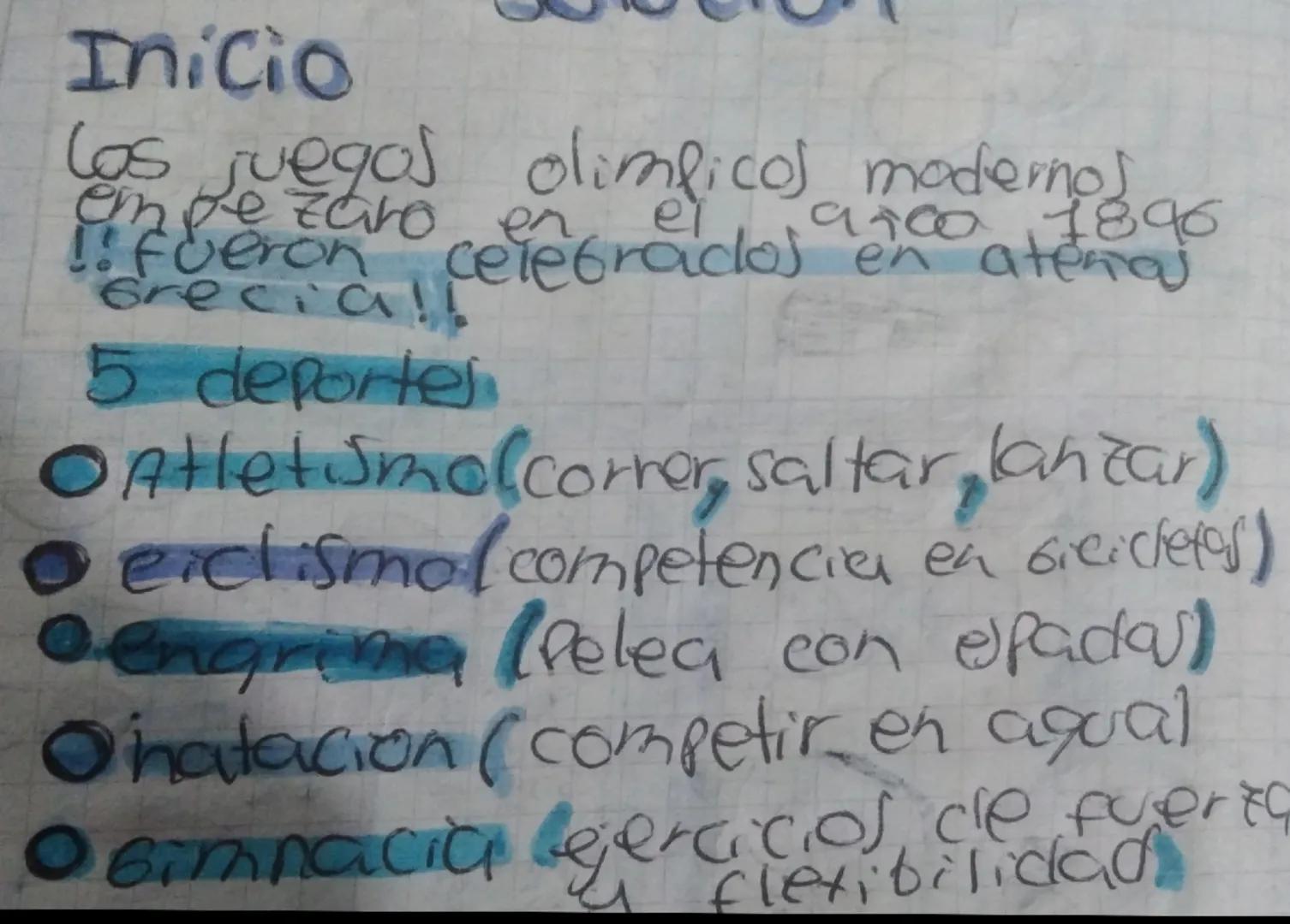 Inicio
Los
empezaro
9700 7896
(as juegos olimpicos modernos
foron celebrados en ateros
!!
Grecia!!
5 deportes
en
OAtlet Smolcorrer, saltar l