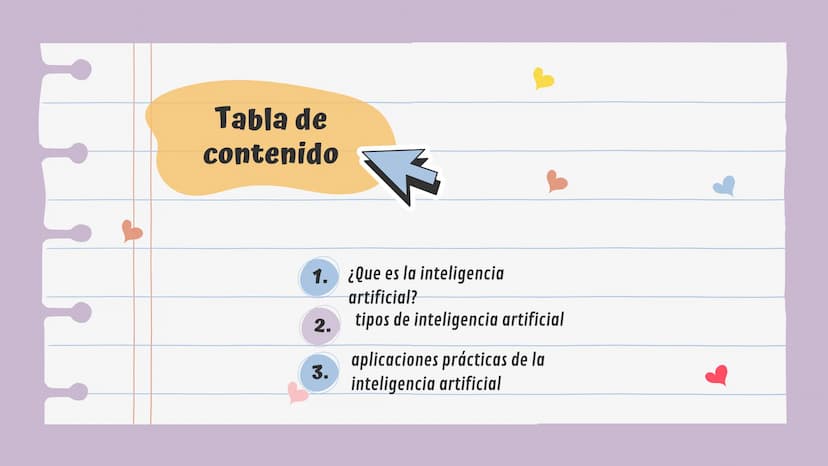 Inteligencia
artificial
KAROL SOFIA CRESPO 801 Tabla de
contenido
1. ¿Que es la inteligencia
artificial?
2. tipos de inteligencia artificial