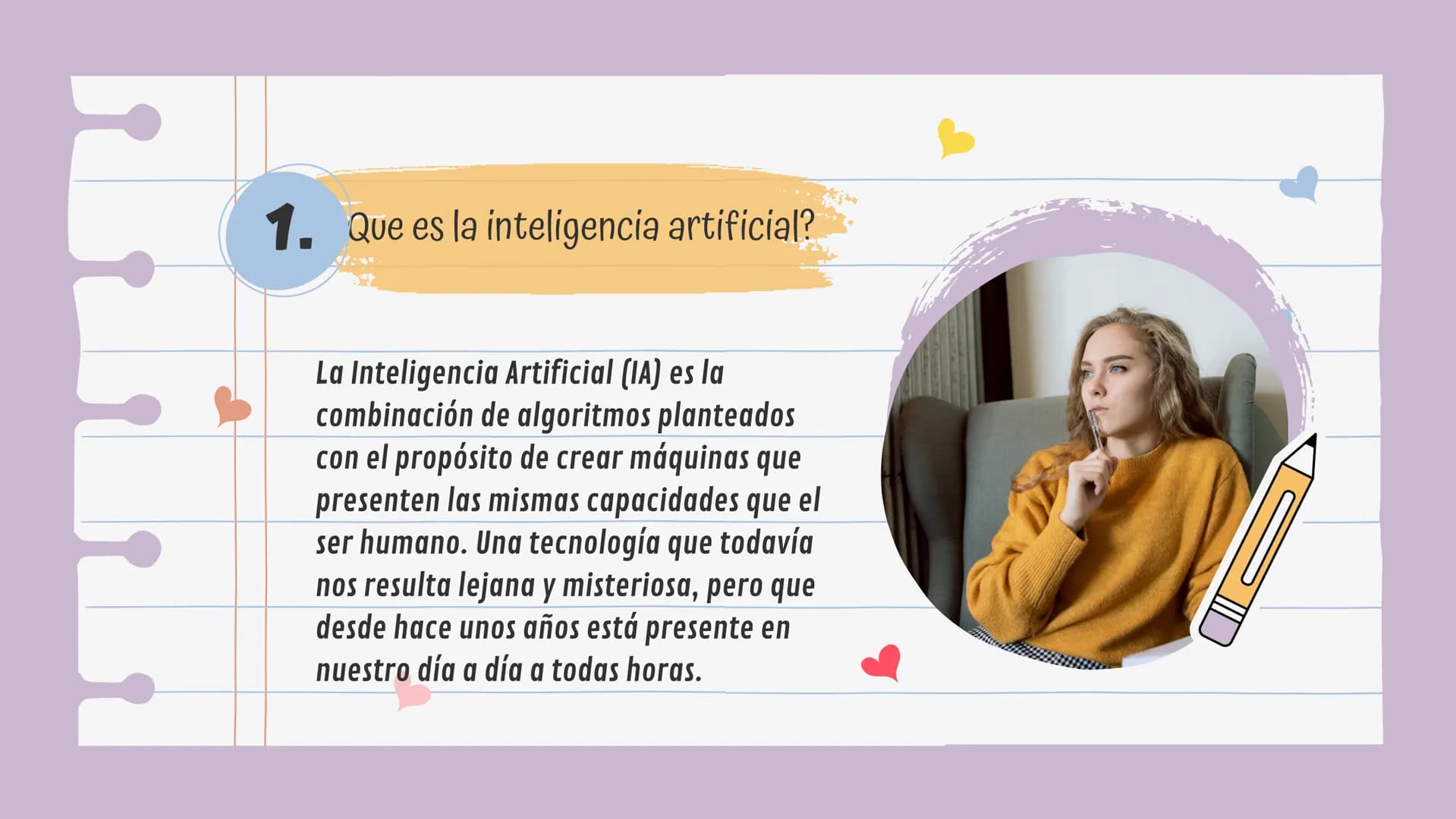 Inteligencia
artificial
KAROL SOFIA CRESPO 801 Tabla de
contenido
1. ¿Que es la inteligencia
artificial?
2. tipos de inteligencia artificial