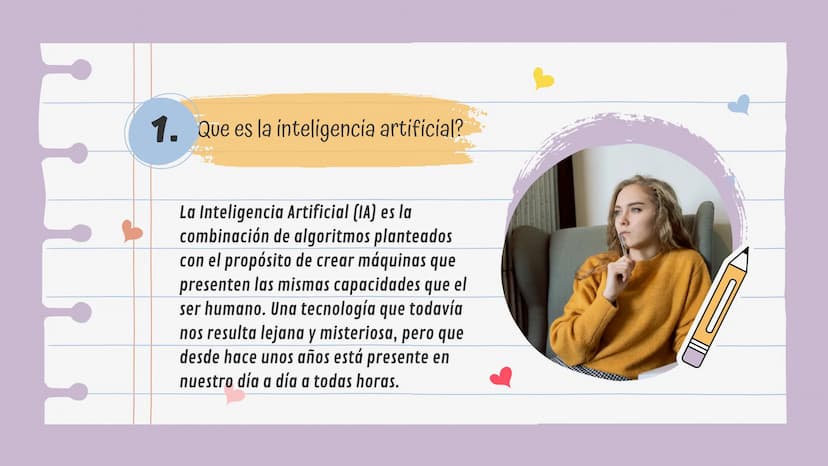 Inteligencia
artificial
KAROL SOFIA CRESPO 801 Tabla de
contenido
1. ¿Que es la inteligencia
artificial?
2. tipos de inteligencia artificial