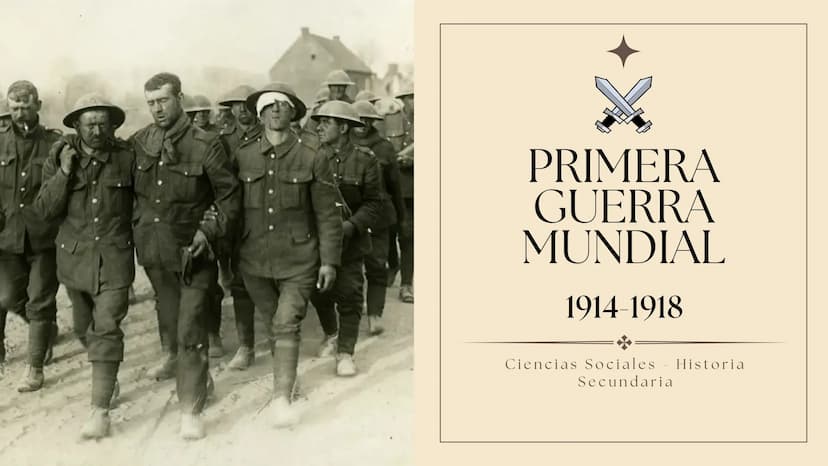 PRIMERA
GUERRA
MUNDIAL
1914-1918
Ciencias Sociales
Secundaria
Historia ÍNDICE
1. Introducción
2. Desarrollo del Conflicto
3. Consecuencias d