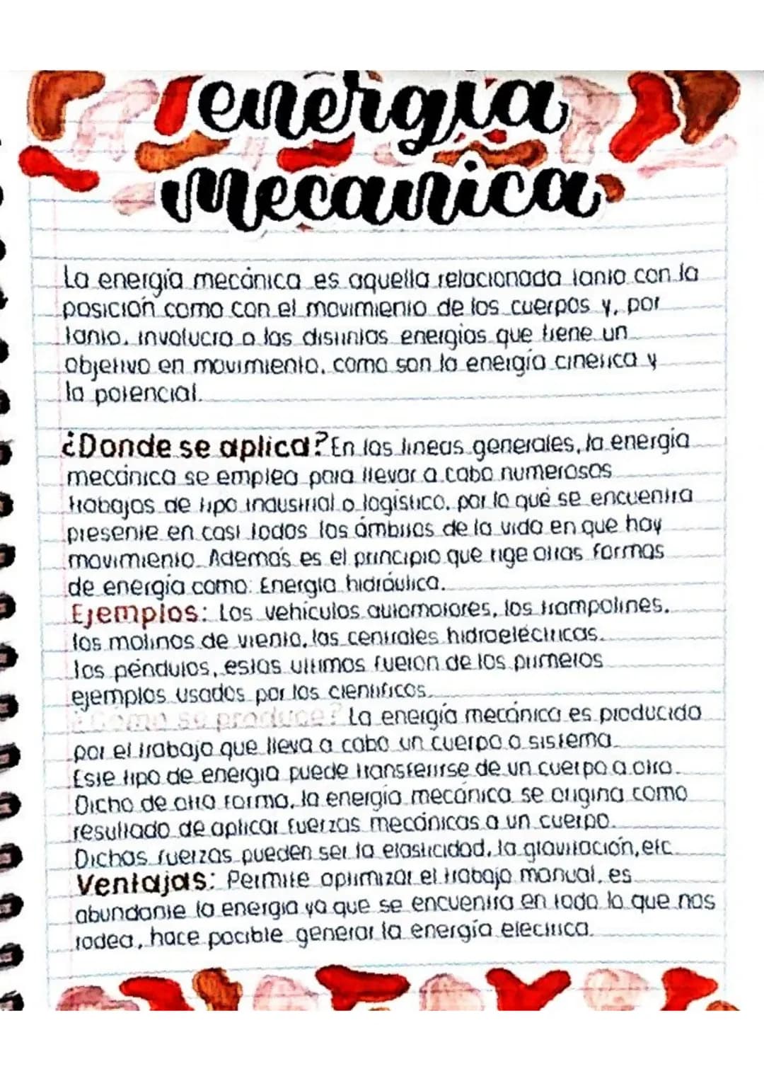Plenergia
Mecanica
La energia mecánica es aquella relacionada lanio con ja
posición como con el movimiento de los cuerpos y, por
lanio, invo
