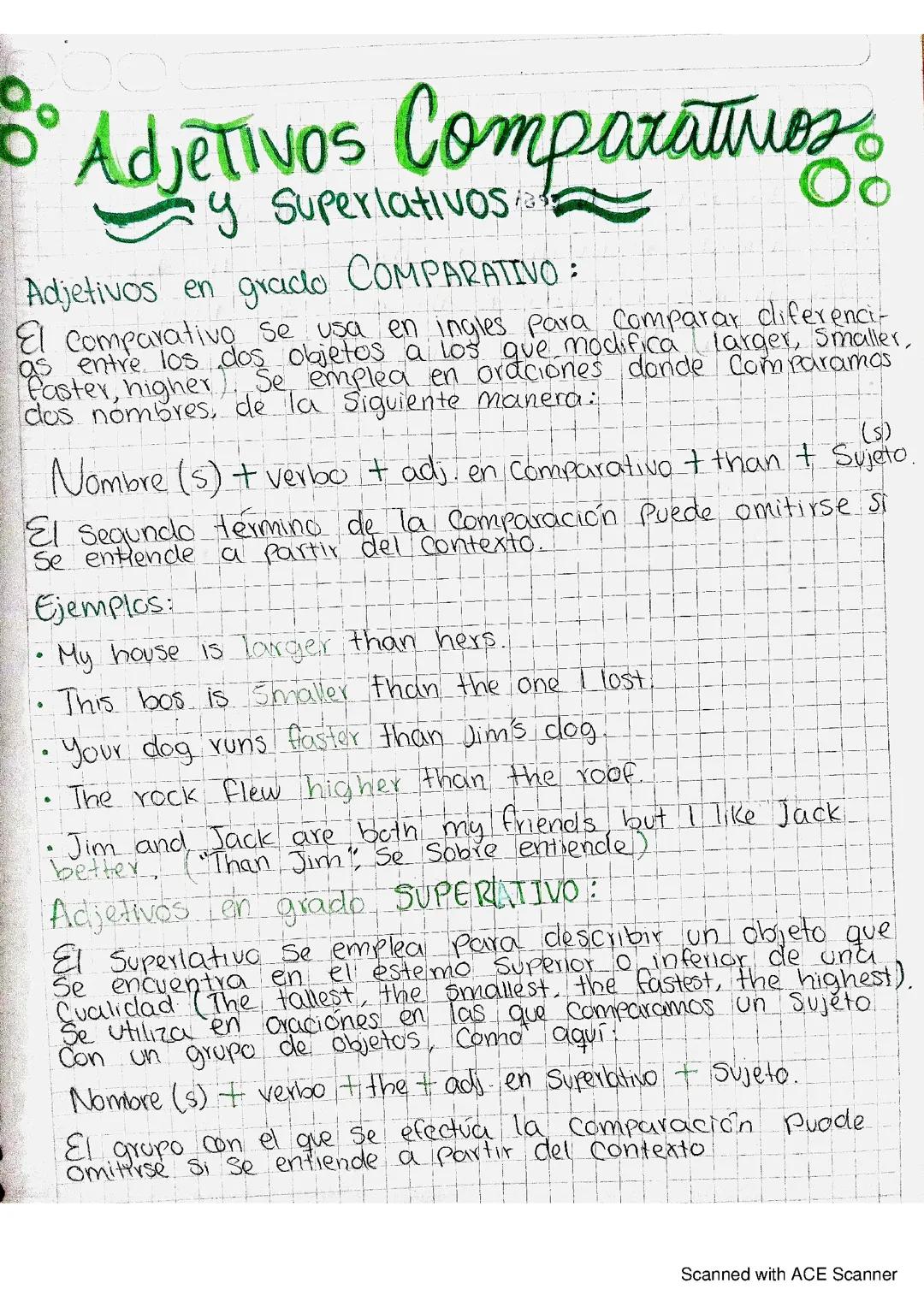 Adj. comparativos y superlativos en ingles