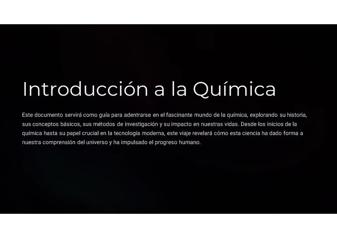 Introducción a la Química