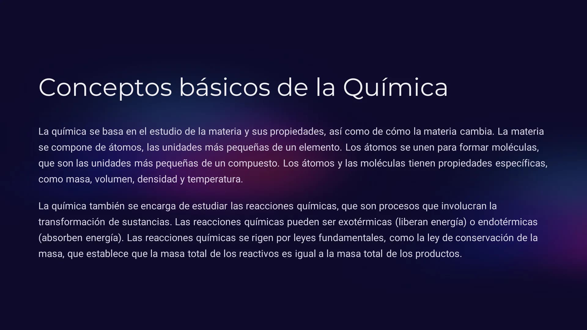 Introducción a la Química
Este documento servirá como guía para adentrarse en el fascinante mundo de la química, explorando su historia,
sus