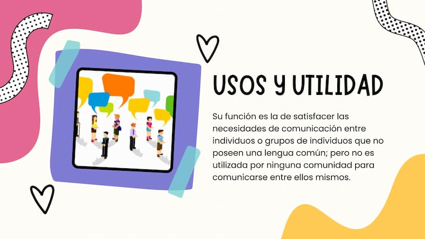 LENGUAS PIDGIN
Y PIDGINIZACIÓN S
•
Lenguas pidgin
• Definición.
• Usos y utilidad.
⚫ Características.
• Historia y origen.
Ejemplos.
ÍNDICE
