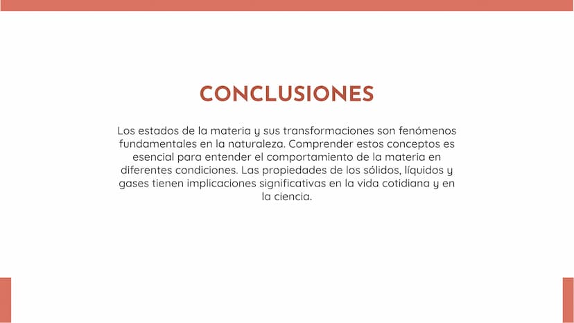 FUNDAMENTOS DE
LOS ESTADOS DE
LA MATERIA Y SUS
TRANSFORMACION
ES INTRODUCCIÓN
En esta presentación se abordarán los
fundamentos de los estad